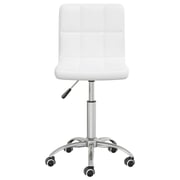 Vidaxl Swivel Office Chair White Faux Leather Vidaxl Swivel Office Chair White Faux Leather