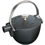 Staub Cast Iron Round Tea Kettle, 1-Quart, Black Matte Staub Cast Iron Round Tea Kettle, 1-Quart, Black Matte