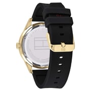 Tommy Hilfiger Austin Black Silicone Men Watch 1791636