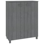 vidaXL Shoe Cabinet HAMAR Dark Grey 85x40x108 cm Solid Wood Pine vidaXL Shoe Cabinet HAMAR Dark Grey 85x40x108 cm Solid Wood Pine