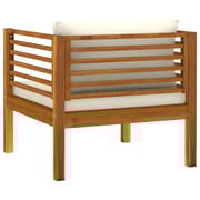 Vidaxl Garden Chair With Cream White Cushions Solid Acacia Wood Vidaxl Garden Chair With Cream White Cushions Solid Acacia Wood