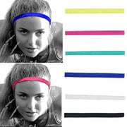 Catery Sports Headbands No Slip Grip Hairband Elastic Single Band Silicone Lined Sweatband Yoga Hair Accessories For Women And Girls Pack Of 6 Catery Sports Headbands No Slip Grip Hairband Elastic Single Band Silicone Lined Sweatband Yoga Hair Accessories For Women And Girls Pack Of 6