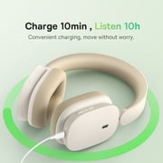 Baseus H1 Bowie Noise-Cancelling Wireless Headphone White NGTW230002 Baseus H1 Bowie Noise-Cancelling Wireless Headphone White NGTW230002