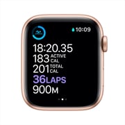 Apple Watch Series 6 GPS+Cellular 44mm Gold Aluminum Case with Pink Sand Sport Band