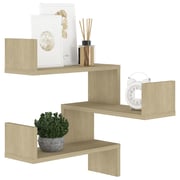 Vidaxl Wall Corner Shelf Sonoma Oak 40x40x50 Cm Chipboard Vidaxl Wall Corner Shelf Sonoma Oak 40x40x50 Cm Chipboard