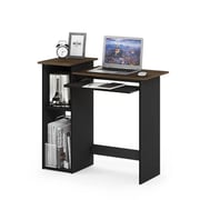 Asghar Furniture - Dusk Computer Desk - Black/Walnut