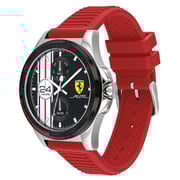 Scuderia Ferrari Pilota Quartz Red Rubber Watch For Men 830657