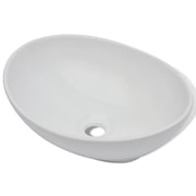vidaXL Ceramic Basin 40x33 cm Oval White vidaXL Ceramic Basin 40x33 cm Oval White