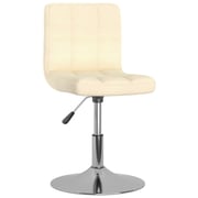 Vidaxl Swivel Dining Chairs 2 Pcs Cream Fabric Vidaxl Swivel Dining Chairs 2 Pcs Cream Fabric
