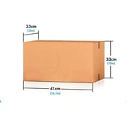 Ecvv Carton Box For Shipping (41 X 33 X 33cm, 16in X 12in X 12in) - Pack Of 5 Ecvv Carton Box For Shipping (41 X 33 X 33cm, 16in X 12in X 12in) - Pack Of 5