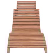 Vidaxl Folding Sun Lounger Solid Teak Wood Vidaxl Folding Sun Lounger Solid Teak Wood