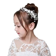 Campsis Cute Princess Wedding Headpiece White Flower Headband Pearl Hair Accessories For Girl And Women Bridal Tiaras Bridal. Campsis Cute Princess Wedding Headpiece White Flower Headband Pearl Hair Accessories For Girl And Women Bridal Tiaras Bridal.