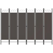Vidaxl 6-panel Room Divider Anthracite 240x180 Cm Vidaxl 6-panel Room Divider Anthracite 240x180 Cm