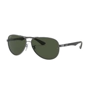 RayBan RB8313-004/N5-58 Silver Carbon Fibre Men Sunglasses RayBan RB8313-004/N5-58 Silver Carbon Fibre Men Sunglasses