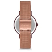 Omax Marble Collection Rose Gold Mesh Analog Watch For Women MR01F38I