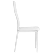 vidaXL Dining Chairs 2 pcs White Faux Leather vidaXL Dining Chairs 2 pcs White Faux Leather