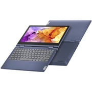 Lenovo IdeaPad Flex 3 82B2005QAX 2 in 1 Laptop - Core Celeron 1.10GHz 4GB 128GB Shared Win11HomeS 11.6inch HD Abyss Blue English/Arabic Keyboard