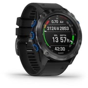 Garmin Descent Mk2i Titanium Carbon Grey DLC with Black Band 52mm Smartwatch Garmin Descent Mk2i Titanium Carbon Grey DLC with Black Band 52mm Smartwatch