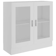 vidaXL Vitrine Cabinet White 82.5x30.5x80 cm Engineered Wood vidaXL Vitrine Cabinet White 82.5x30.5x80 cm Engineered Wood