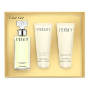 Calvin Klein Eternity Gift Set For Women (Calvin Klein Eternity 100ml EDP + 100ml Body Lotion + 100ml Shower Gel)