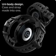 Spigen Rugged Armor Pro Designed For Samsung Galaxy Watch 4 Classic 46mm Case With Band - Black
