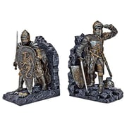 Design Toscano Arthurian Knight Medieval Decor Bookend Statues, 8 Inch, Set Of Two, Grey Stone Design Toscano Arthurian Knight Medieval Decor Bookend Statues, 8 Inch, Set Of Two, Grey Stone