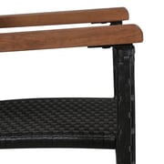 Vidaxl Outdoor Chairs 2 Pcs Poly Rattan Black Vidaxl Outdoor Chairs 2 Pcs Poly Rattan Black