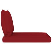 Vidaxl Pallet Sofa Cushions 2 Pcs Wine Red Fabric Vidaxl Pallet Sofa Cushions 2 Pcs Wine Red Fabric