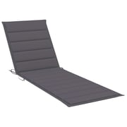 vidaXL Sun Lounger Cushion Anthracite 200x60x3 cm Fabric vidaXL Sun Lounger Cushion Anthracite 200x60x3 cm Fabric