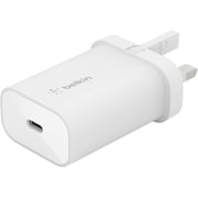 Belkin Wall Charger 25W With USB-C To USB-C Cable 1m White