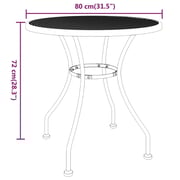 Vidaxl Garden Table 80x72 Cm Expanded Metal Mesh Anthracite Vidaxl Garden Table 80x72 Cm Expanded Metal Mesh Anthracite