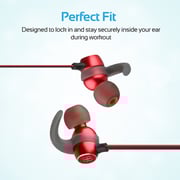 Promate Bluetooth Headset With Mic, HD Sound and Magnetic Neckband Earphones, Spicy-1 Red Promate Bluetooth Headset With Mic, HD Sound and Magnetic Neckband Earphones, Spicy-1 Red