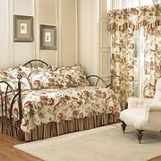Waverly Charleston 5Pc Quilted Reversible Comforter Day Bed Cover Set Papaya Waverly Charleston 5Pc Quilted Reversible Comforter Day Bed Cover Set Papaya