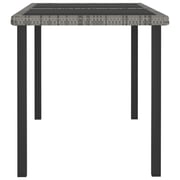 Vidaxl 5 Piece Garden Dining Set Poly Rattan Grey Vidaxl 5 Piece Garden Dining Set Poly Rattan Grey