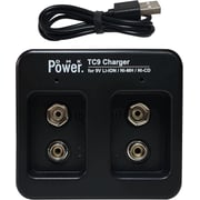 Dmk Power Tc9 Micro Usb Charger Compatible With 9v Li-ion, Ni-mh, Ni-cd Rechargeable Lithium Battery Dmk Power Tc9 Micro Usb Charger Compatible With 9v Li-ion, Ni-mh, Ni-cd Rechargeable Lithium Battery