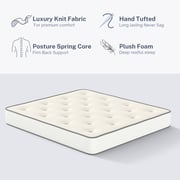 Duvvy Boost Mattress | Hand Tufted | Luxury Knit Fabric | Medium Firm | 200x200x21cm Duvvy Boost Mattress | Hand Tufted | Luxury Knit Fabric | Medium Firm | 200x200x21cm