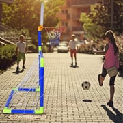 ULTIMAX Football Basketball Toy Set Basketball Hoop and Football 2-in-1 Basketball Stand Soccer Set Sports Game Toy Outdoor Indoor Port Activities Gift Toys for Kids ULTIMAX Football Basketball Toy Set Basketball Hoop and Football 2-in-1 Basketball Stand Soccer Set Sports Game Toy Outdoor Indoor Port Activities Gift Toys for Kids