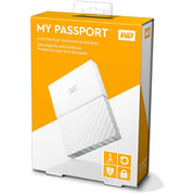 Western Digital My Passport Hard Drive 1TB White WDBYNN0010BWT