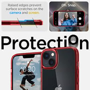 Spigen Ultra Hybrid designed for iPhone 14 case cover - Red Crystal