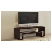 Semi Modern TV Table 150 cm Cabinet in Dark Walnut Color