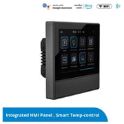 سونوف Nspanel-e Wi-fi 2 جانج Smart Scene لوحة Hmi لمفتاح الجدار ، تحكم ذكي في درجة الحرارة أسود سونوف Nspanel-e Wi-fi 2 جانج Smart Scene لوحة Hmi لمفتاح الجدار ، تحكم ذكي في درجة الحرارة أسود
