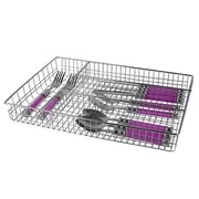 Home Basics Chrome Plated Steel Cutlery And Flatware Tray Home Basics Chrome Plated Steel Cutlery And Flatware Tray