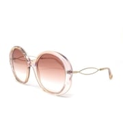 Chloe Round Gold and Grey Sunglasses For Women CE739S-290-57 Chloe Round Gold and Grey Sunglasses For Women CE739S-290-57