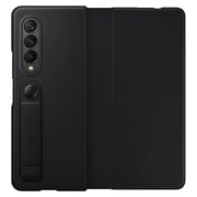 Samsung Galaxy Z Fold3 5G Leather Flip Stand Cover Black