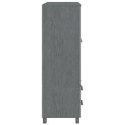 vidaXL Wardrobe HAMAR Dark Grey 99x45x137 cm Solid Wood Pine vidaXL Wardrobe HAMAR Dark Grey 99x45x137 cm Solid Wood Pine
