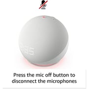 Amazon Echo Dot 5Th Generation Smart Speaker With Clock White Amazon Echo Dot 5Th Generation Smart Speaker With Clock White