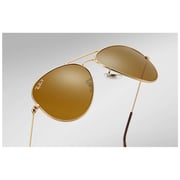 RayBan RB3025-001/57-58 Aviator Gold Polarized Unisex Sunglasses RayBan RB3025-001/57-58 Aviator Gold Polarized Unisex Sunglasses