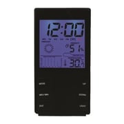 Eklasse Digital Clock With Calendar/Temperature & Humidity Meter Display Black EKTHM02AS Eklasse Digital Clock With Calendar/Temperature & Humidity Meter Display Black EKTHM02AS