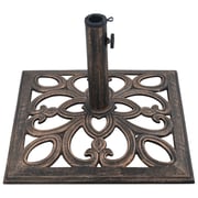 vidaXL Umbrella Base Bronze 12 kg 49 cm Cast Iron vidaXL Umbrella Base Bronze 12 kg 49 cm Cast Iron