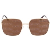 Guess GU7615-32G-56 Women's Sunglass Gold/Brown Mirror Metal Guess GU7615-32G-56 Women's Sunglass Gold/Brown Mirror Metal